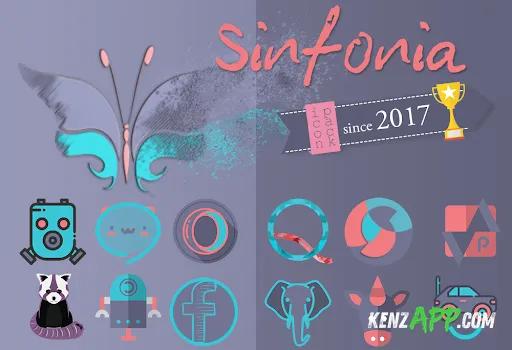 لقطة شاشة 1 من Sinfonia Minimal Icon Pack