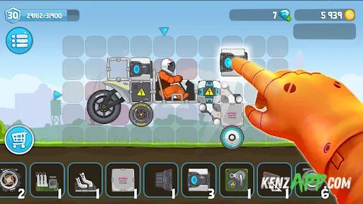 لقطة شاشة 2 من Rovercraft:Race Your Space Car