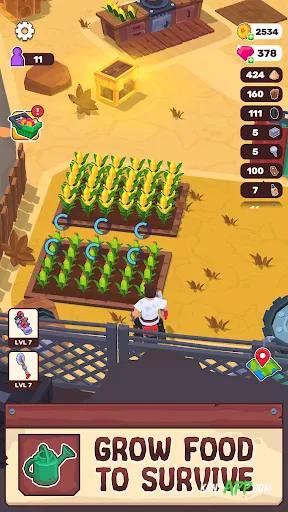 لقطة شاشة 3 من Wasteland Life: Survival Idle