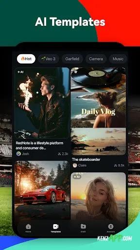 لقطة شاشة 3 من Filmora: AI Video Editor&Maker