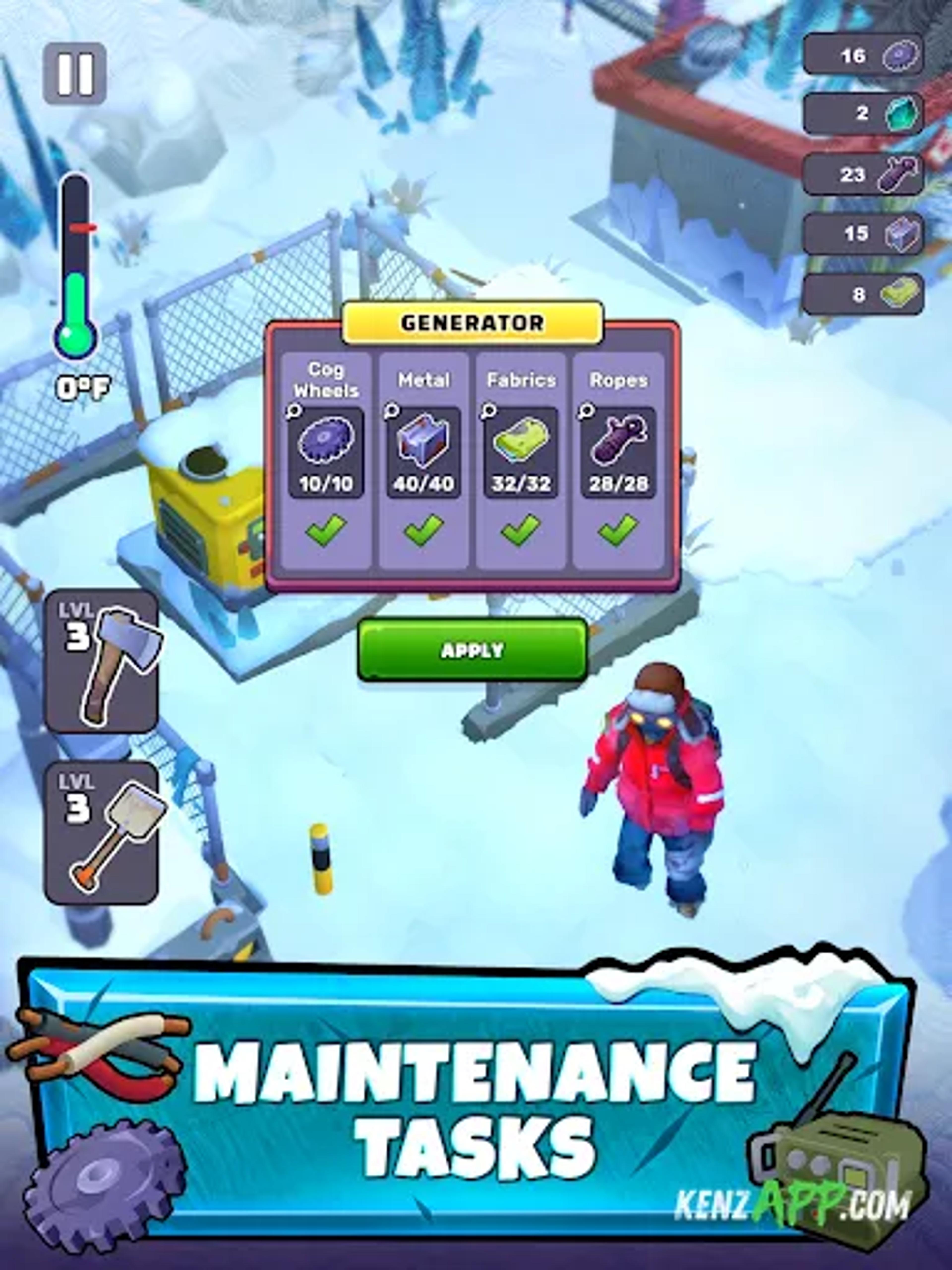 لقطة شاشة 4 من Frost World - Snow Survival