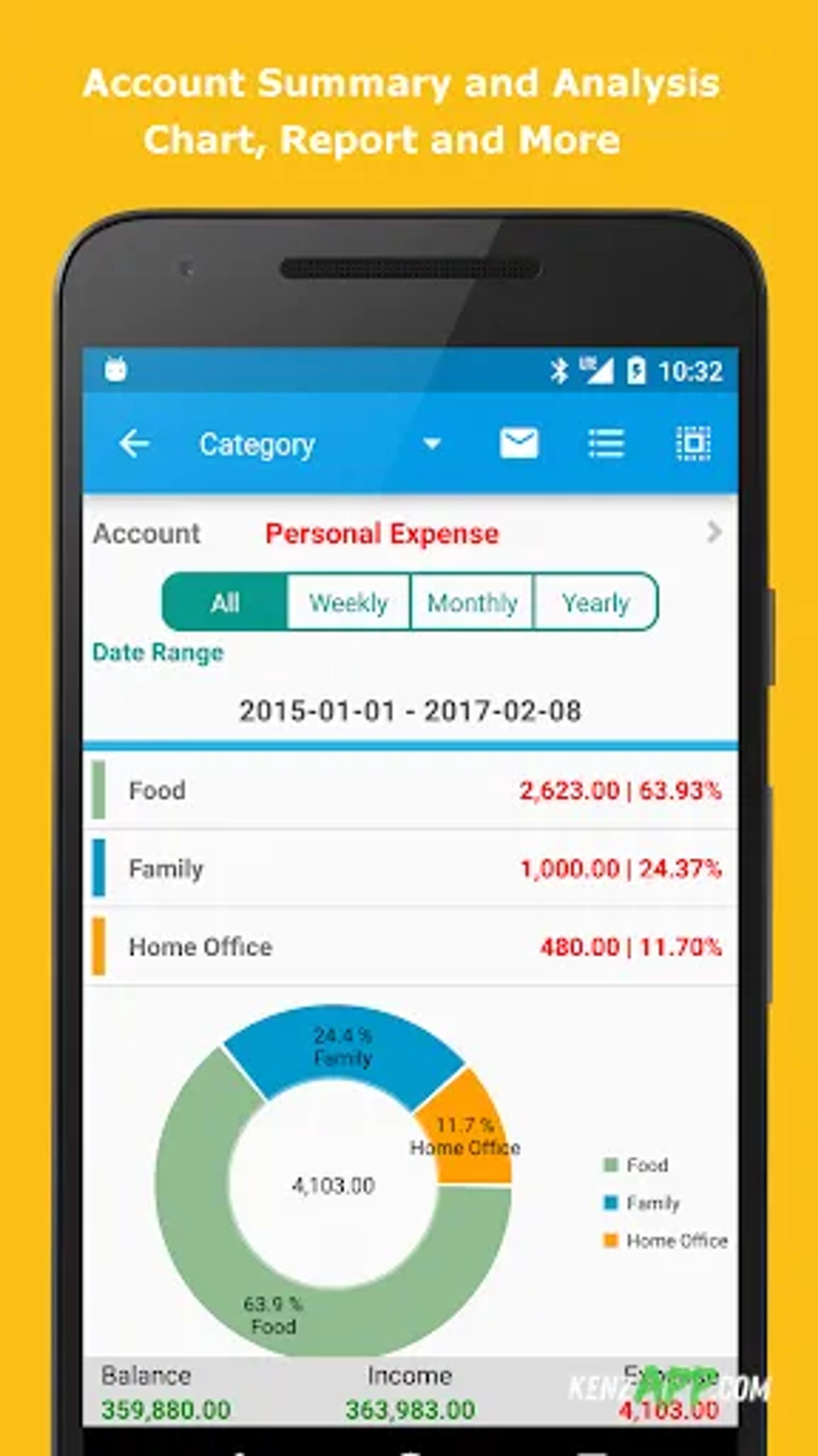 لقطة شاشة 4 من Expense Manager Pro