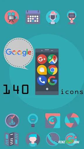 لقطة شاشة 2 من Sinfonia Minimal Icon Pack