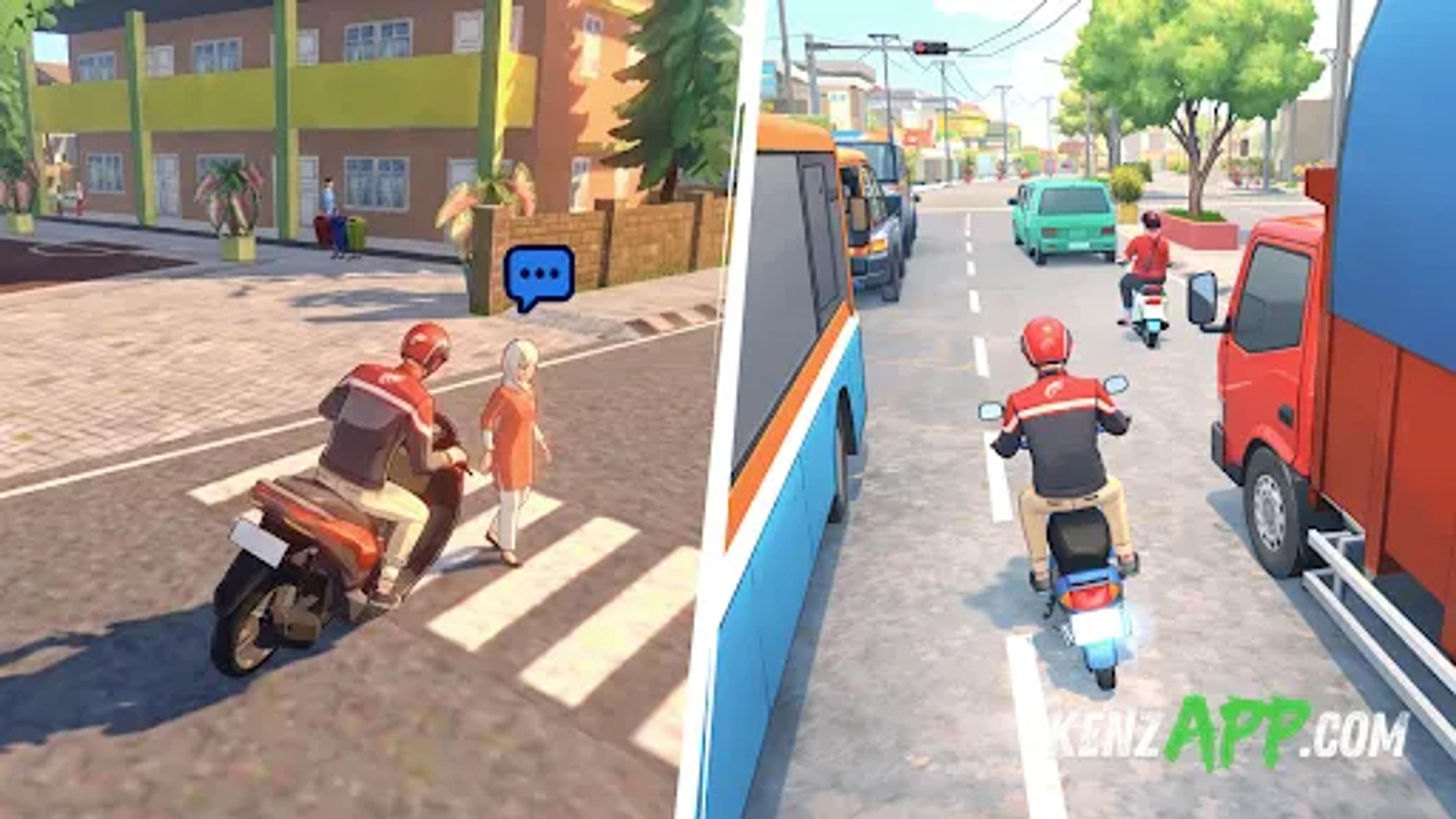 لقطة شاشة 2 من Ojol Life: Food Delivery Game