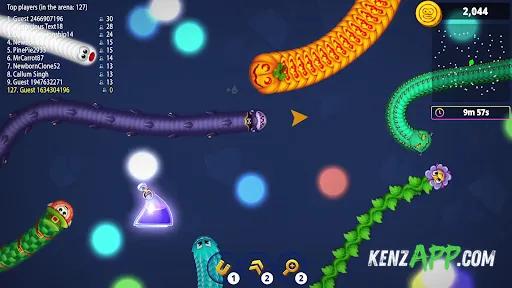 لقطة شاشة 3 من Worms Zone .io - Hungry Snake