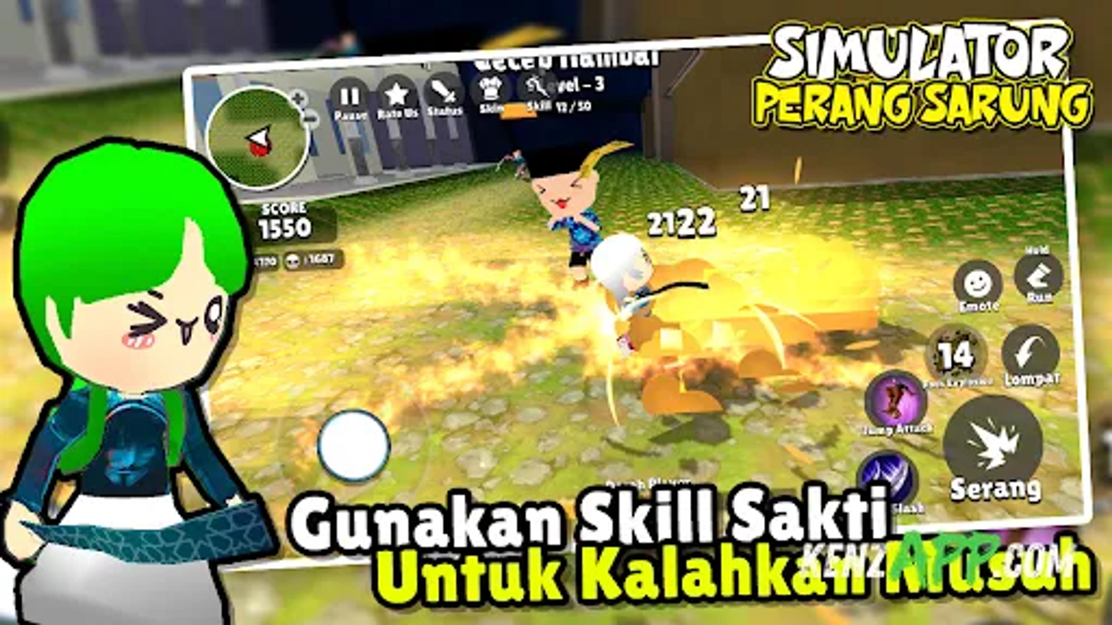لقطة شاشة 1 من Simulator Perang Sarung 3D
