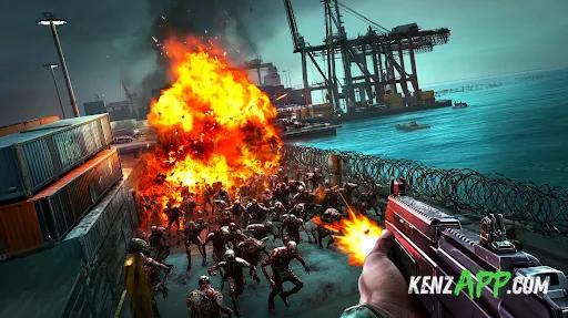 لقطة شاشة 1 من Zombie Fire 3D: Offline Game