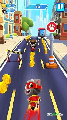 لقطة شاشة 2 من Talking Tom: Hero Dash Run