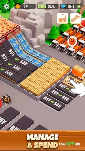 لقطة شاشة 2 من Idle Lumber Empire: Tycoon Inc