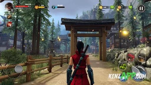 لقطة شاشة 3 من Ninja Ryuko: Shadow Ninja Game