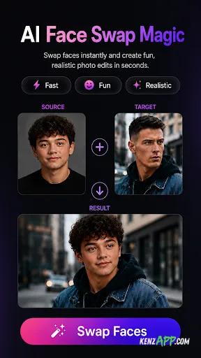 لقطة شاشة 1 من RemakeFace : AI Face Swap