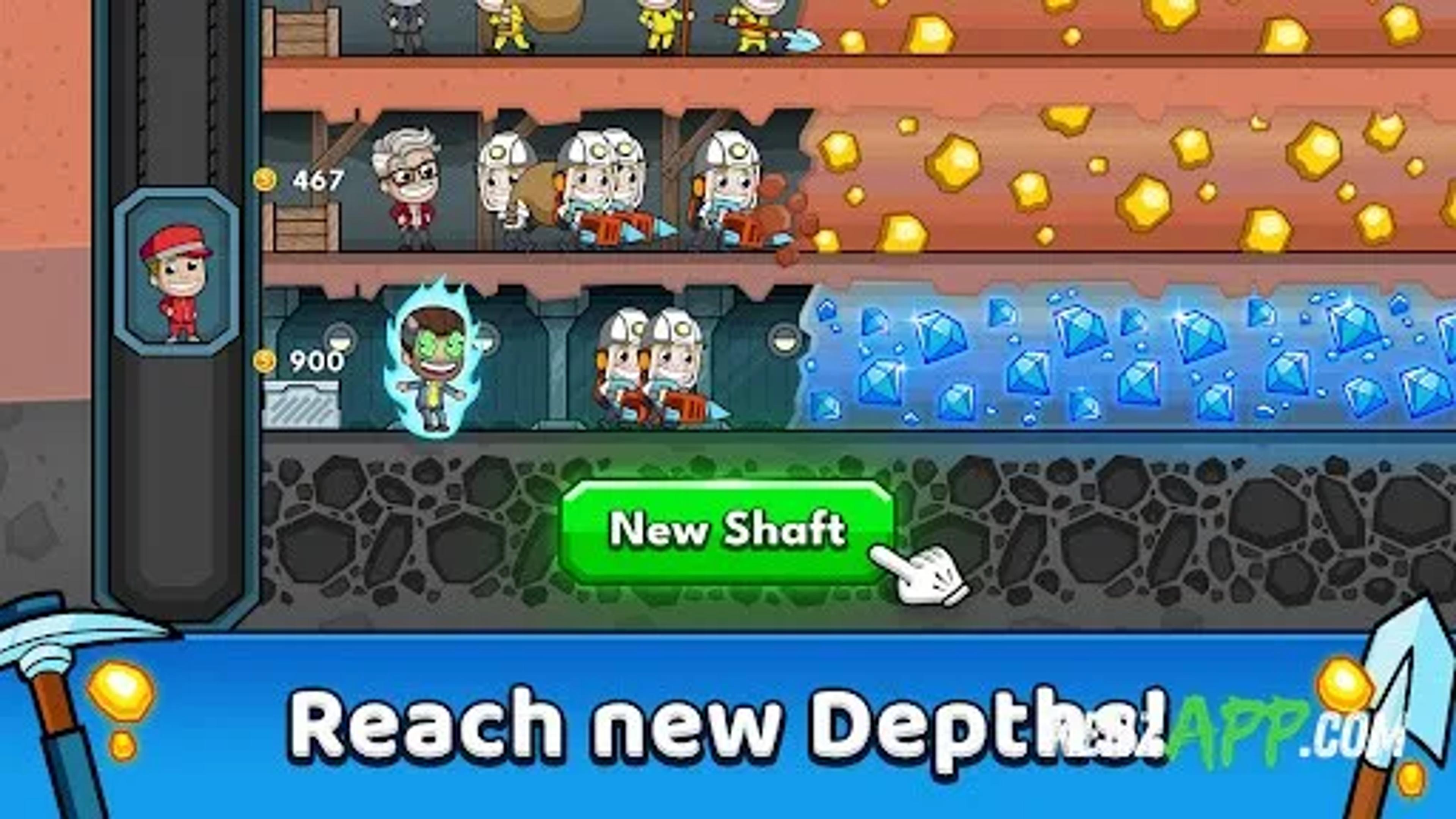 لقطة شاشة 3 من Idle Miner Tycoon: Gold Games