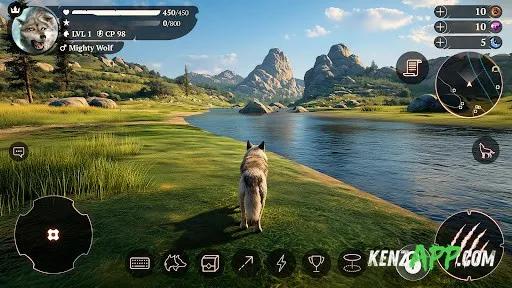 لقطة شاشة 1 من The Wolf: Animal Game MMORPG
