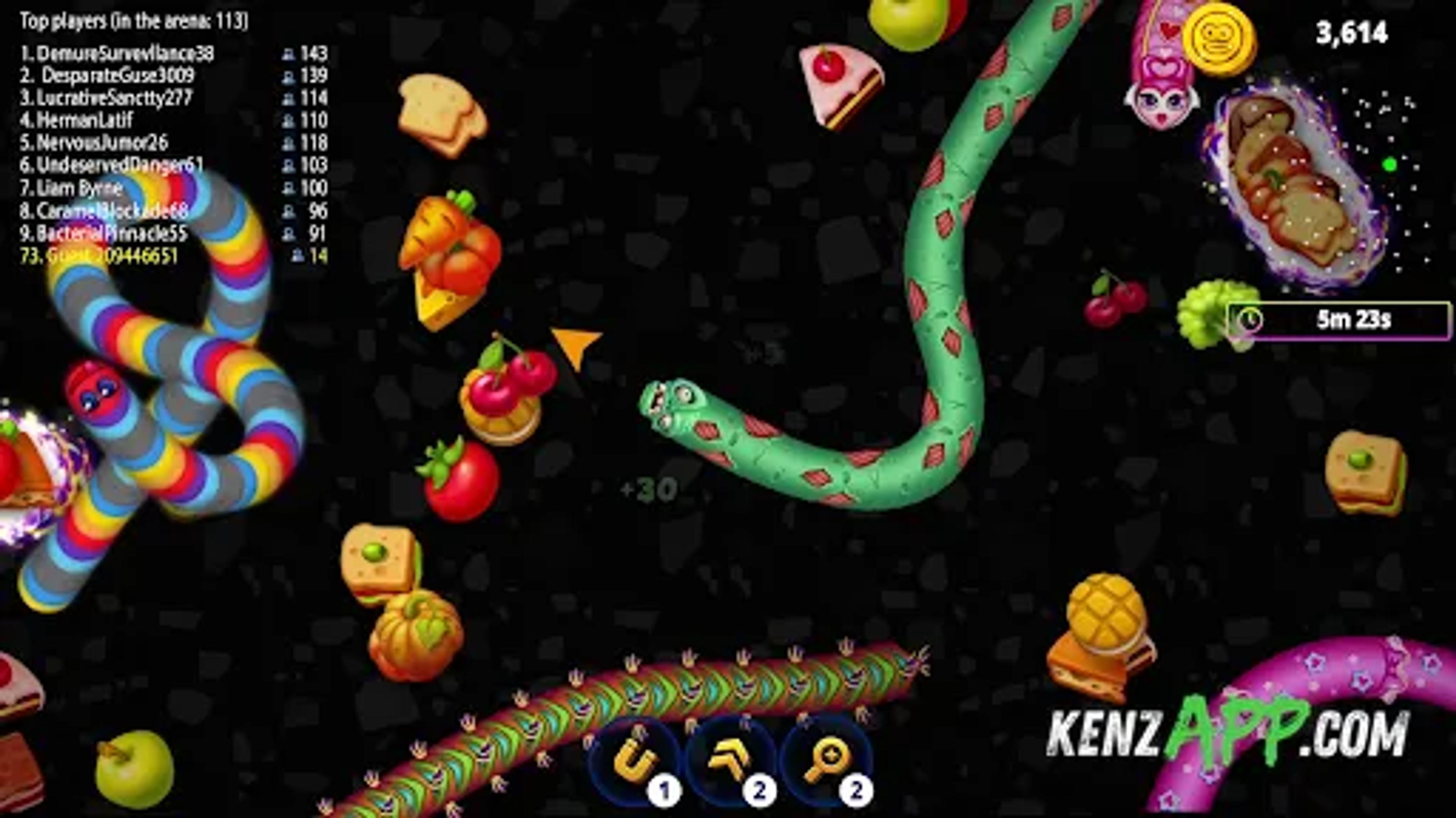 لقطة شاشة 1 من Worms Zone .io - Hungry Snake