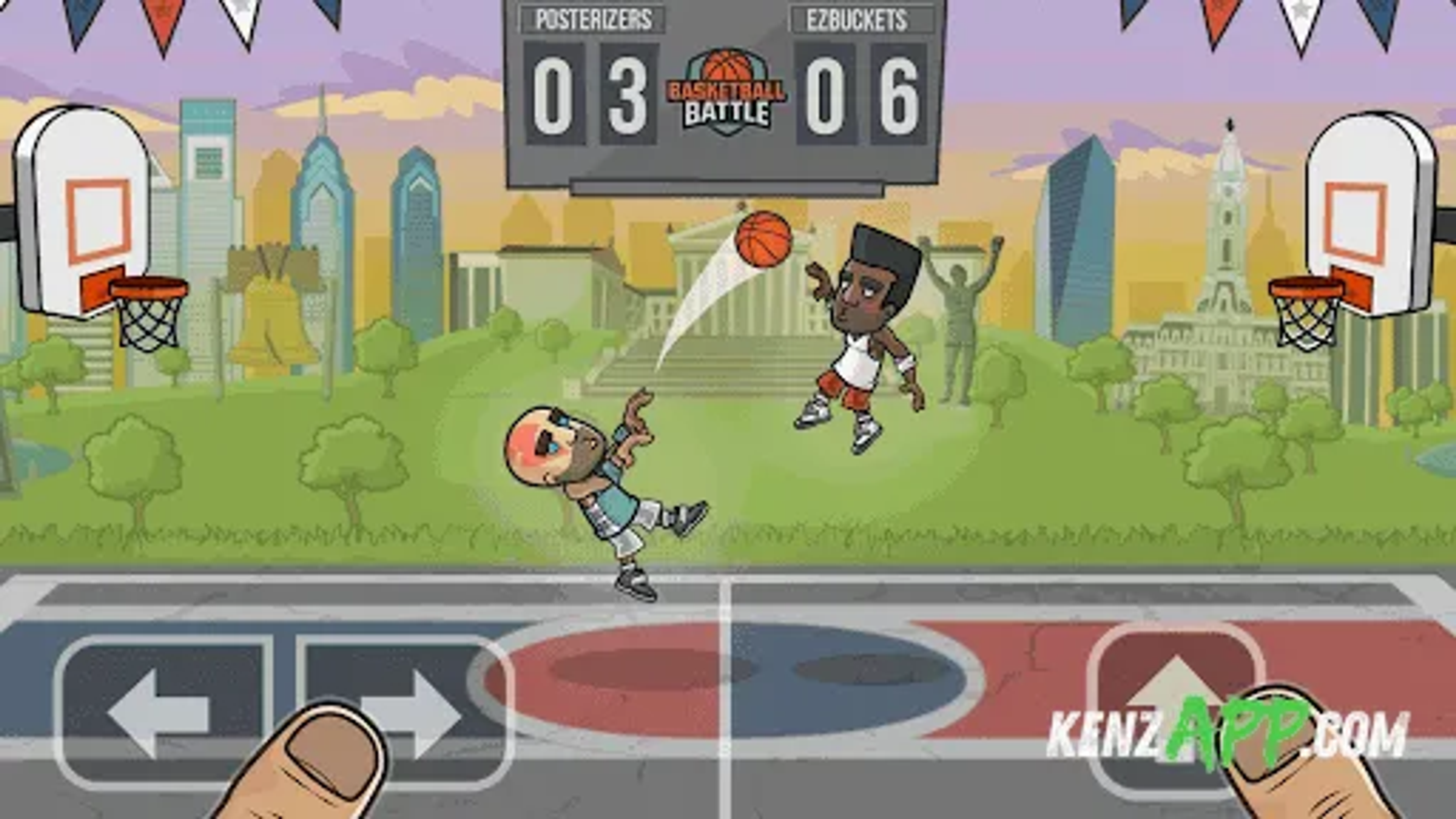 لقطة شاشة 1 من Basketball Battle