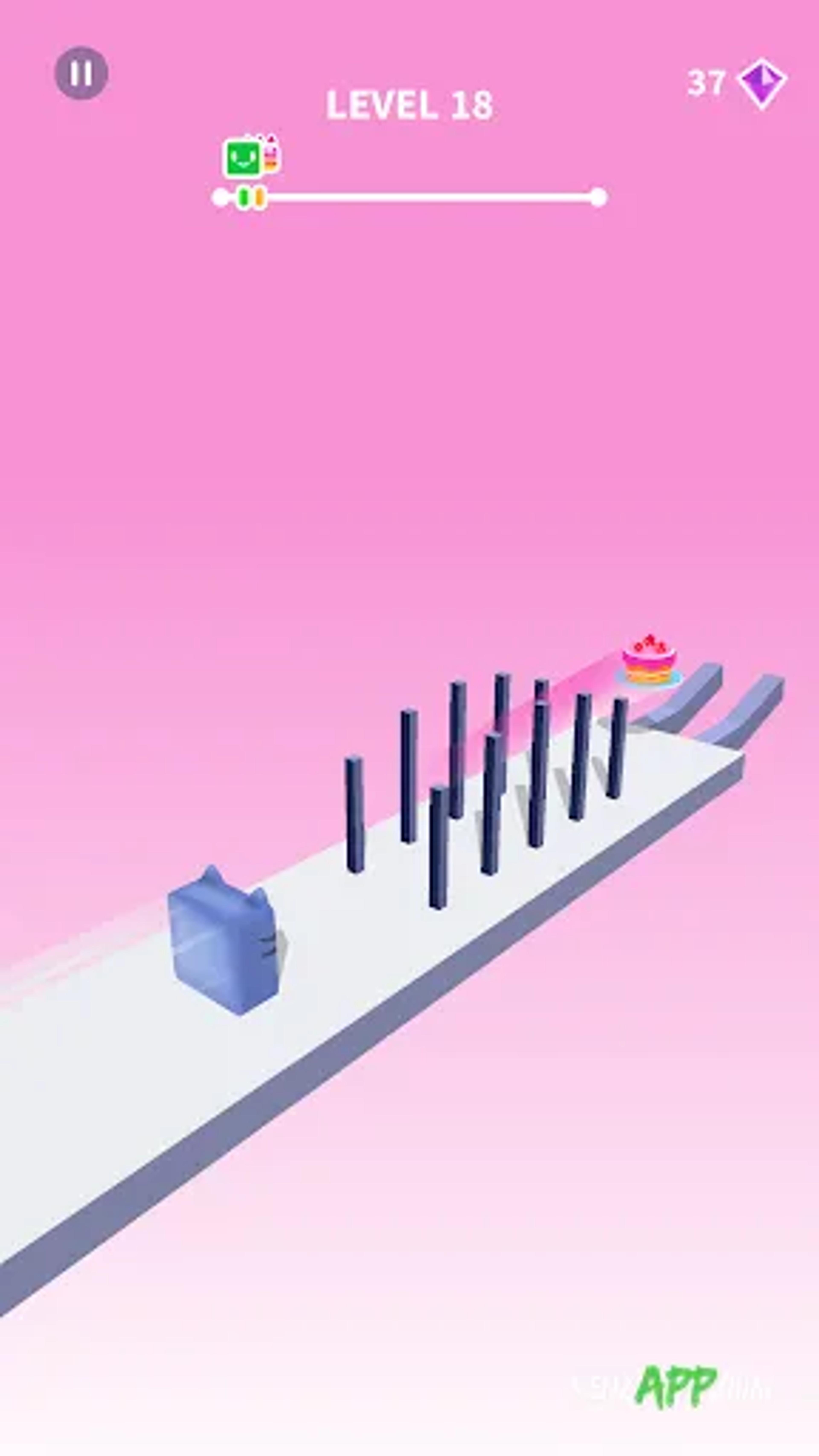 لقطة شاشة 2 من Jelly Shift - Obstacle Course