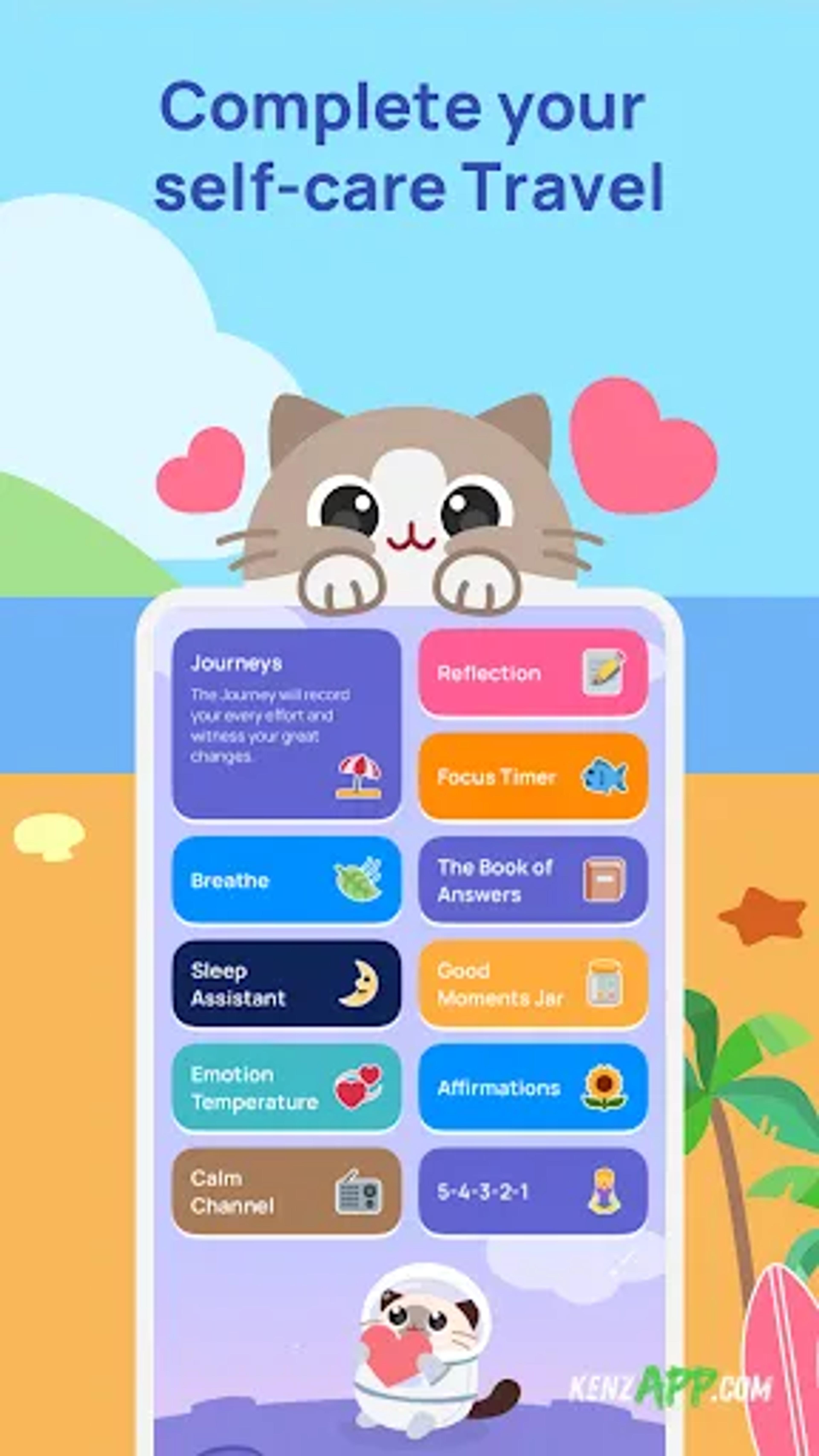 لقطة شاشة 3 من Catzy: Self-Care Journey