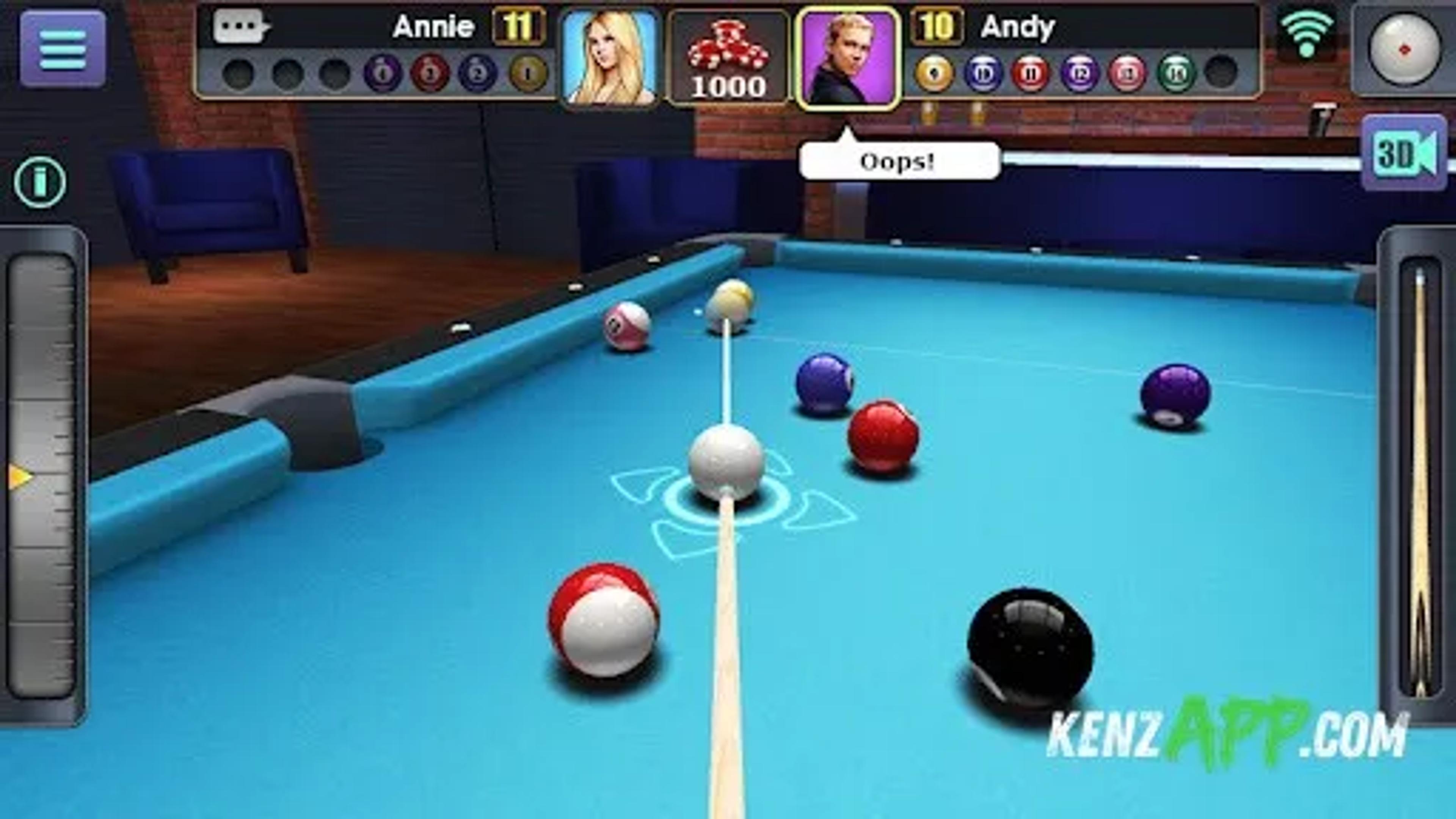 لقطة شاشة 1 من 3D Pool Ball