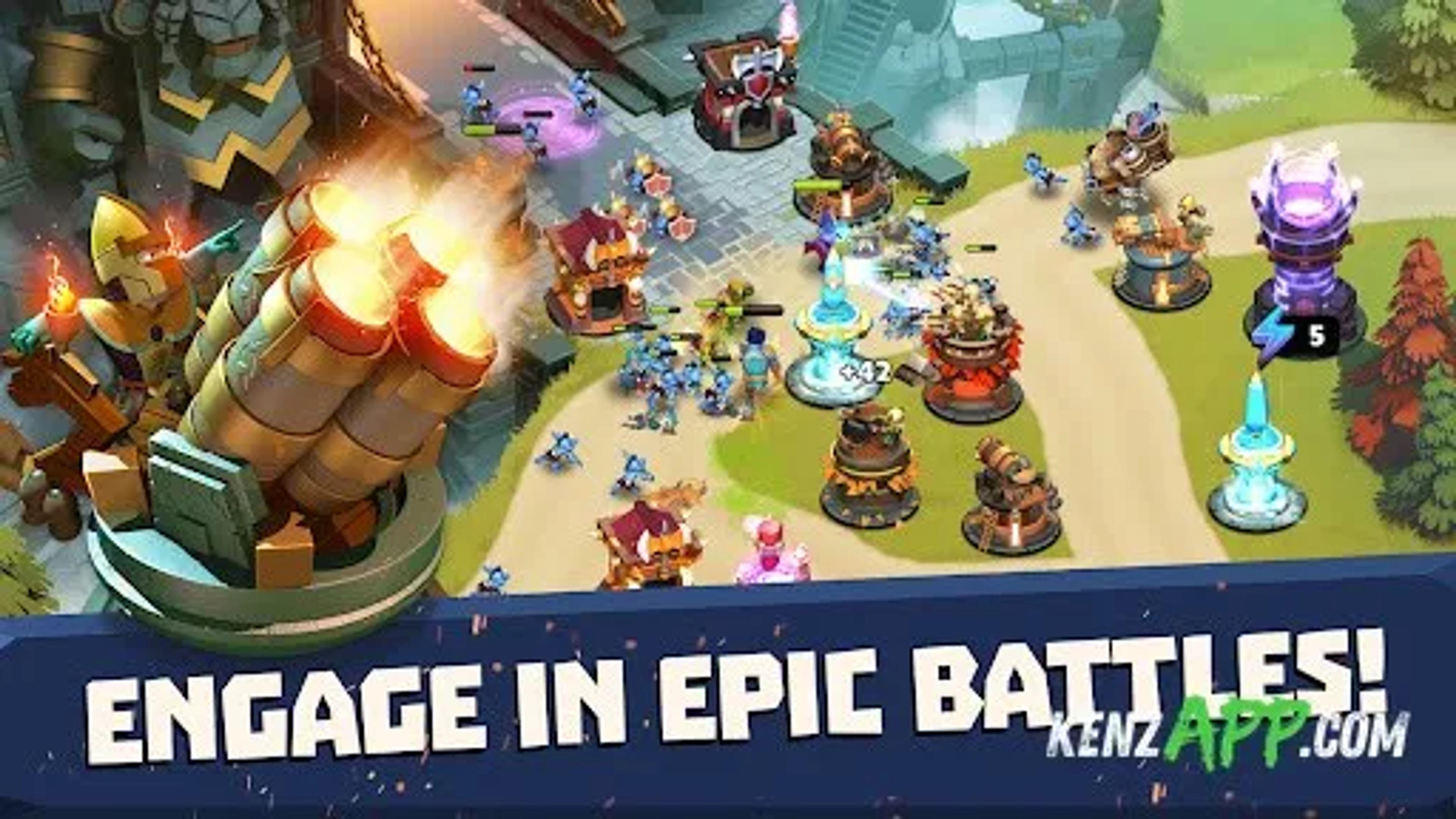 لقطة شاشة 1 من Castle Creeps - Tower Defense