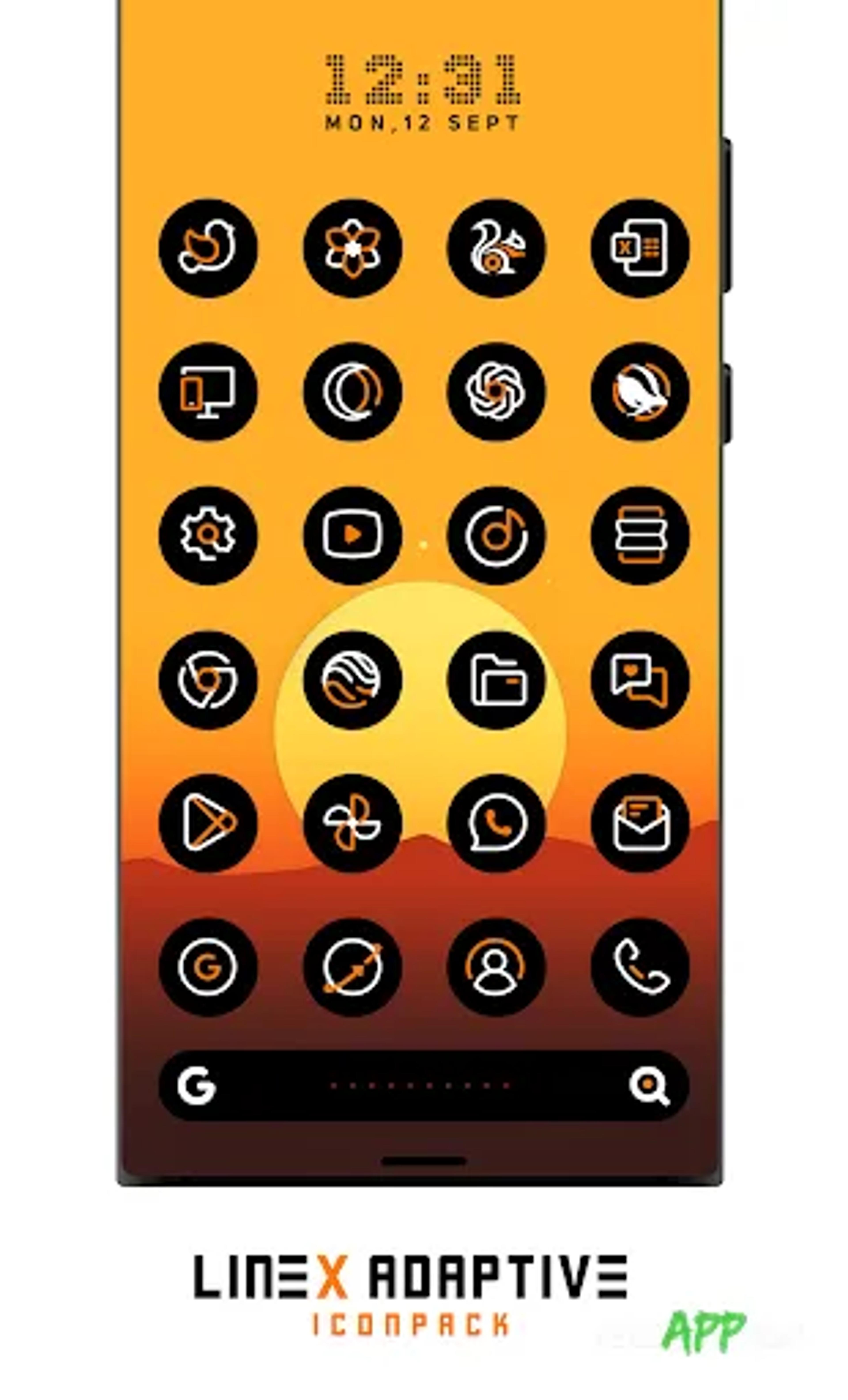 لقطة شاشة 3 من LineX Adaptive IconPack