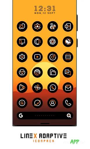 لقطة شاشة 3 من LineX Adaptive IconPack