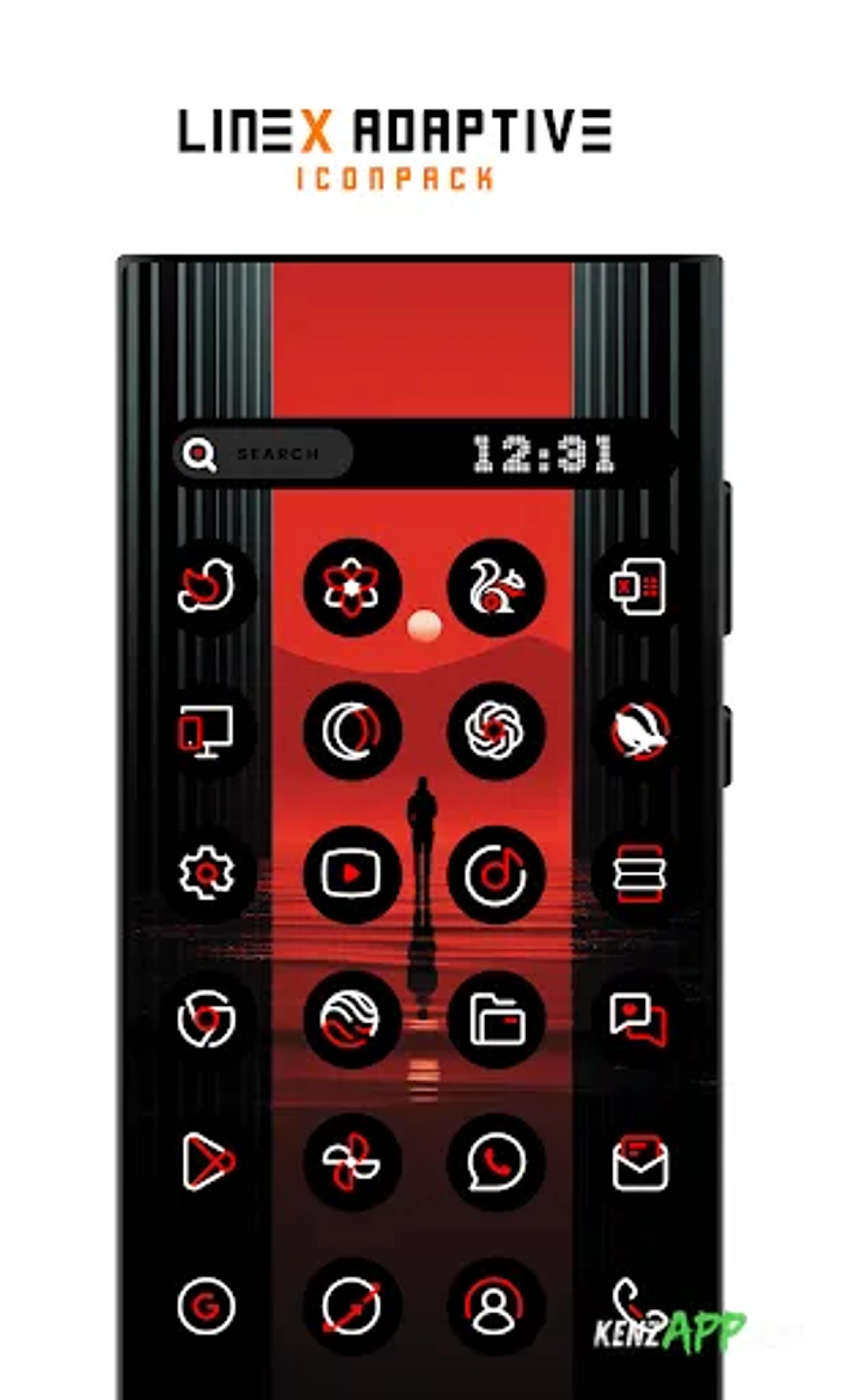 لقطة شاشة 4 من LineX Adaptive IconPack
