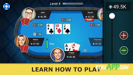 لقطة شاشة 3 من Poker Offline: Texas Holdem