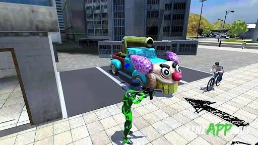 لقطة شاشة 4 من Rope Frog Ninja Hero Car Vegas