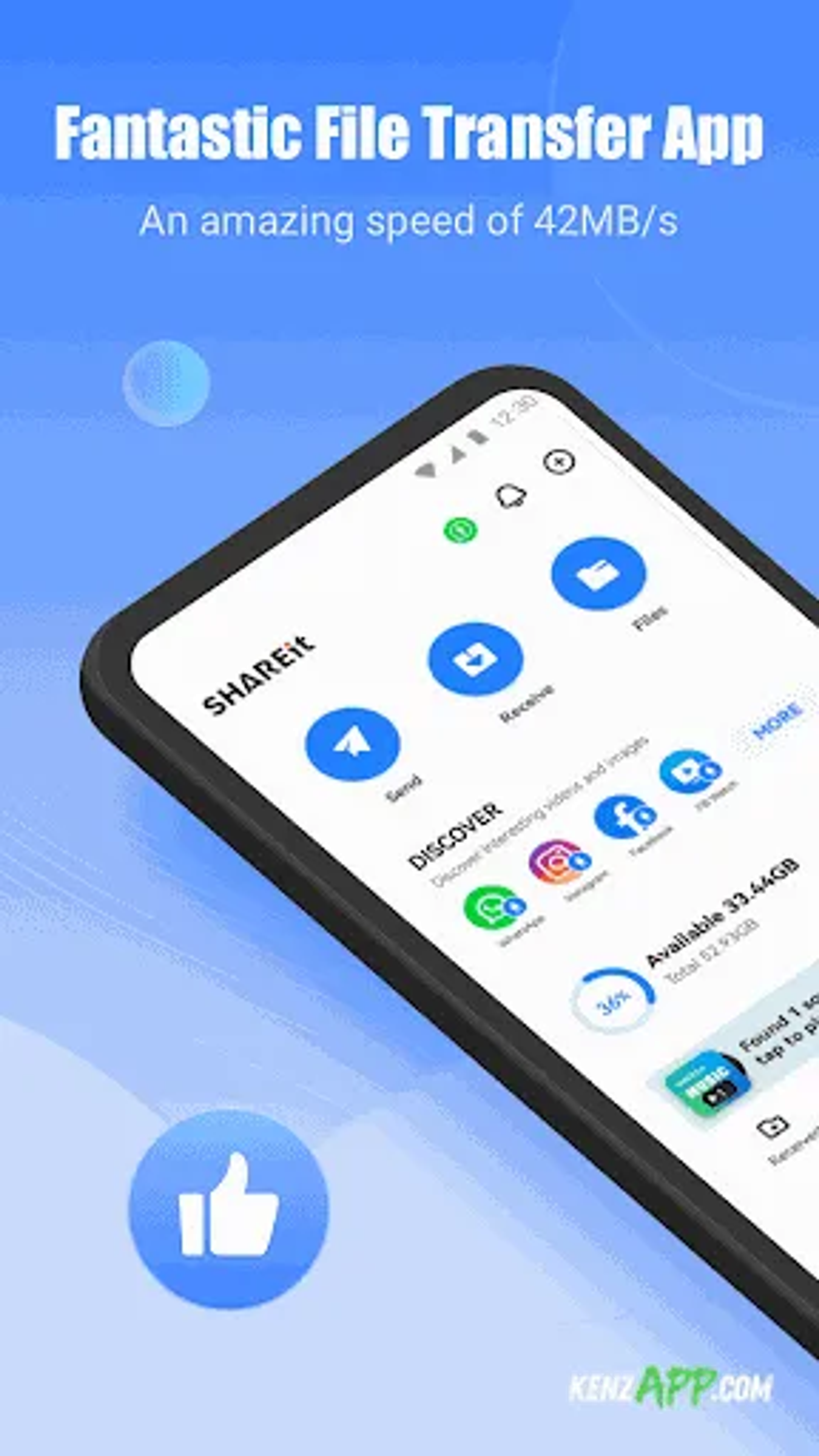 لقطة شاشة 1 من SHAREit: Transfer, Share Files