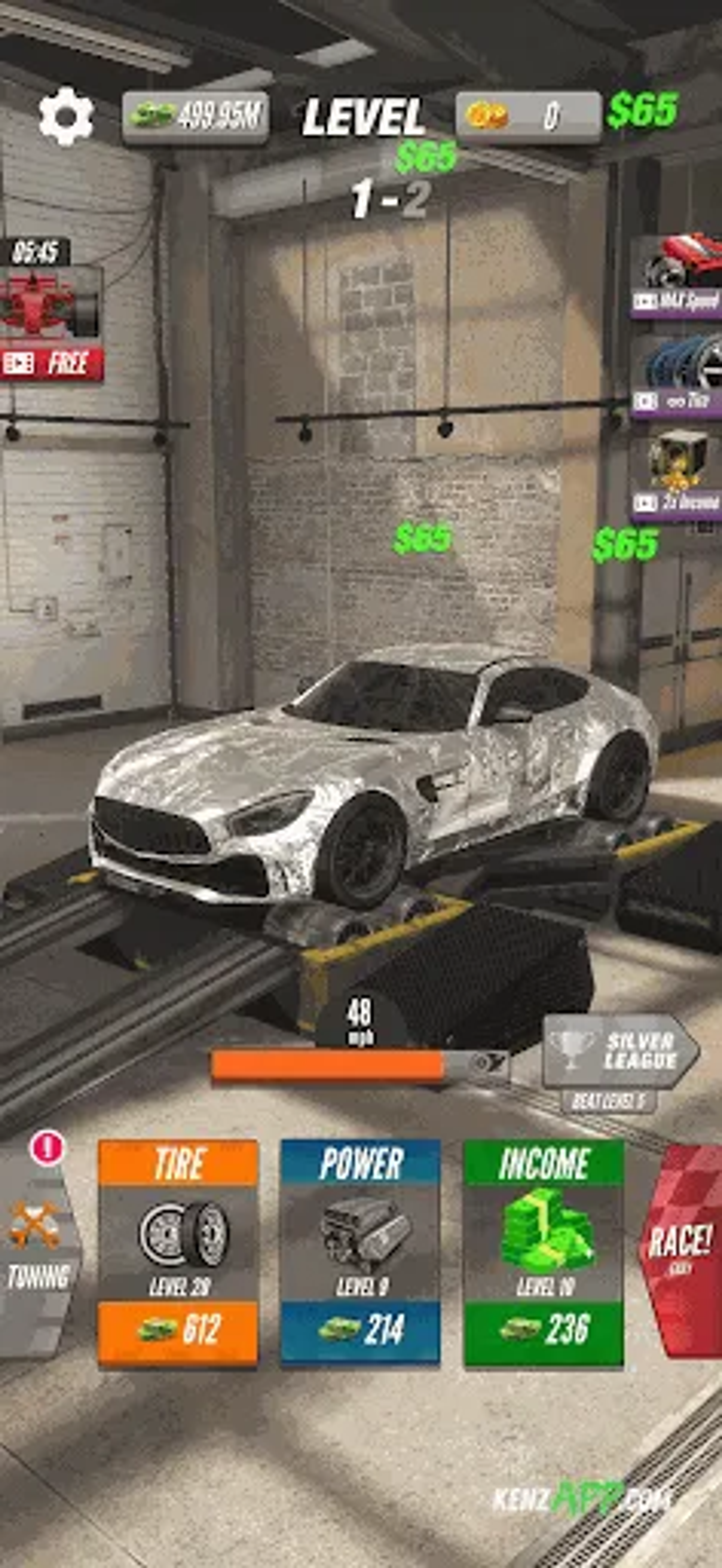لقطة شاشة 3 من Dyno 2 Race - Car Tuning