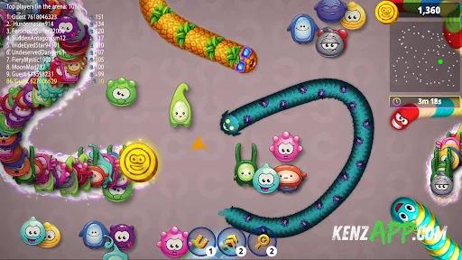 لقطة شاشة 4 من Worms Zone .io - Hungry Snake