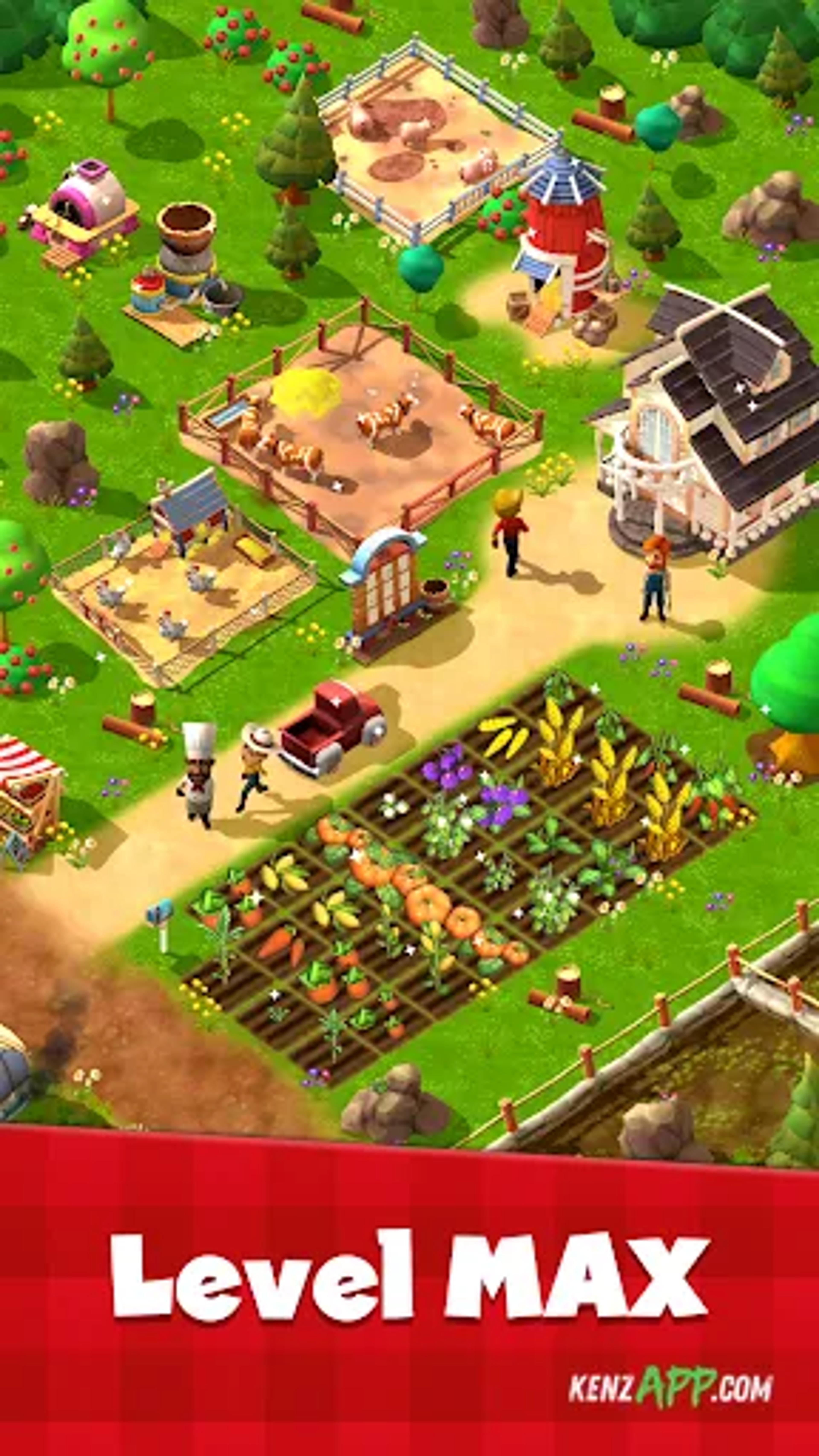 لقطة شاشة 2 من Happy Town Farm: Farming Games