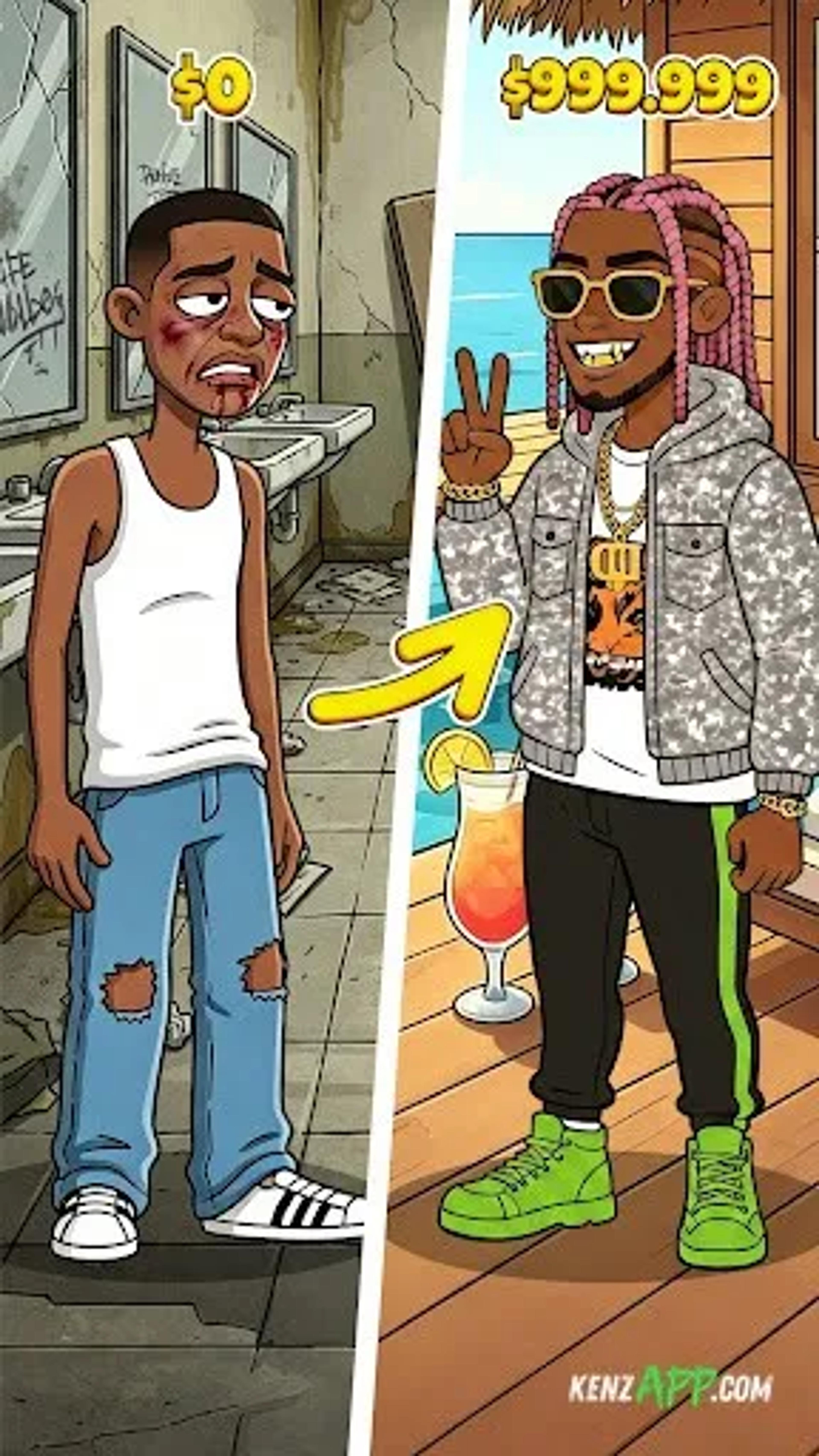 لقطة شاشة 3 من Rap Star:Idle Clicker