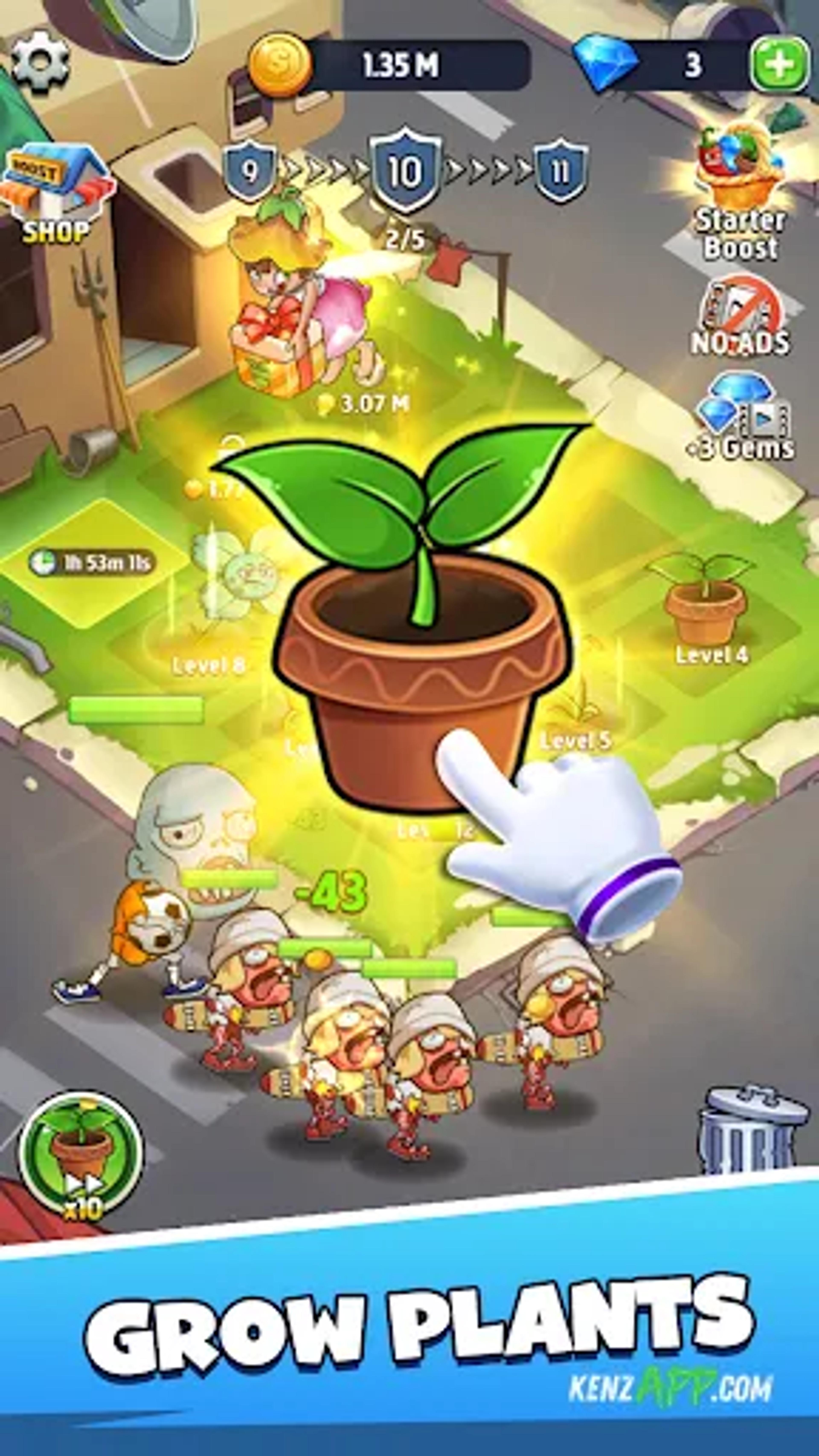 لقطة شاشة 1 من Merge Plants – Monster Defense