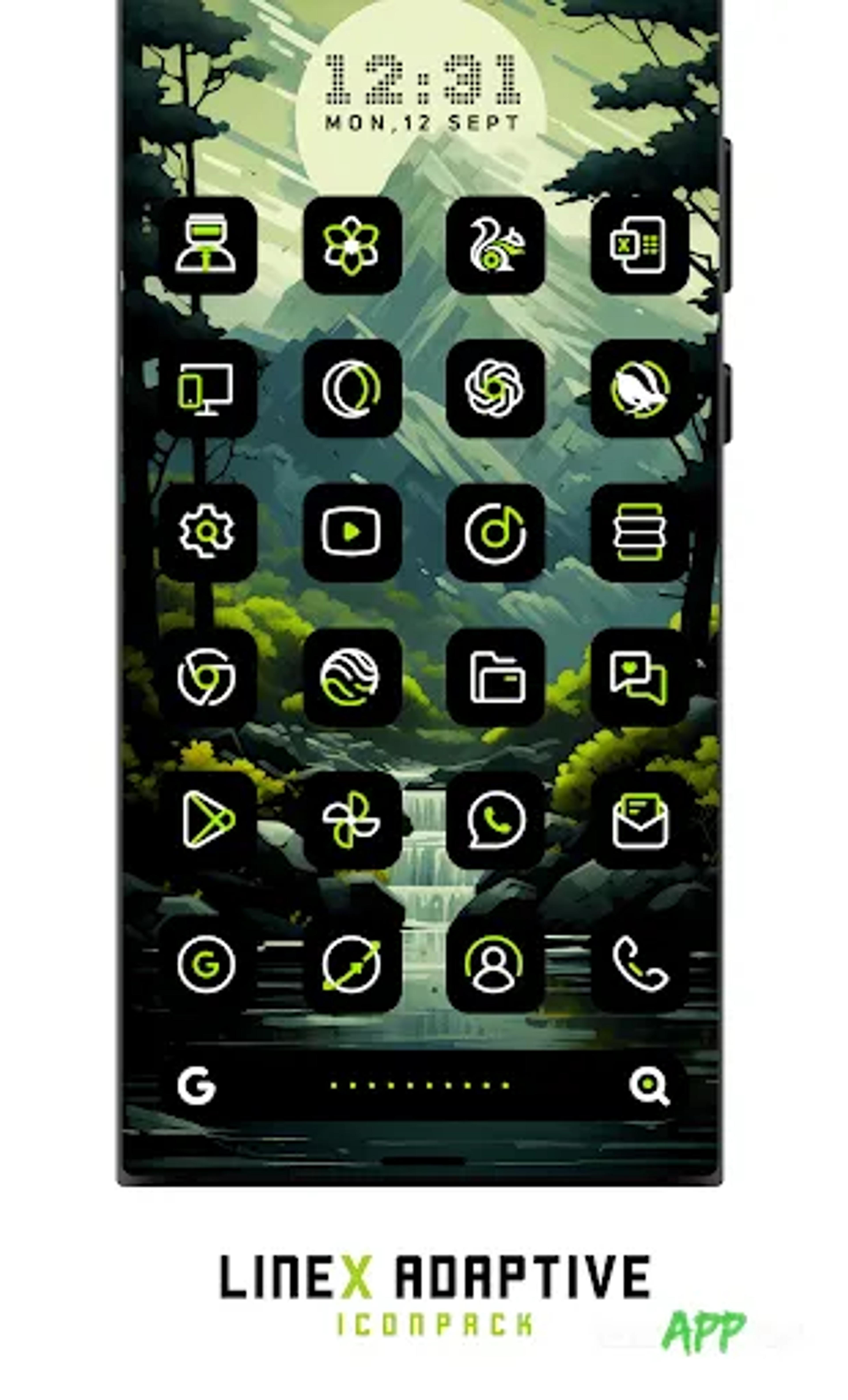 لقطة شاشة 1 من LineX Adaptive IconPack