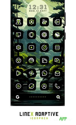 لقطة شاشة 1 من LineX Adaptive IconPack
