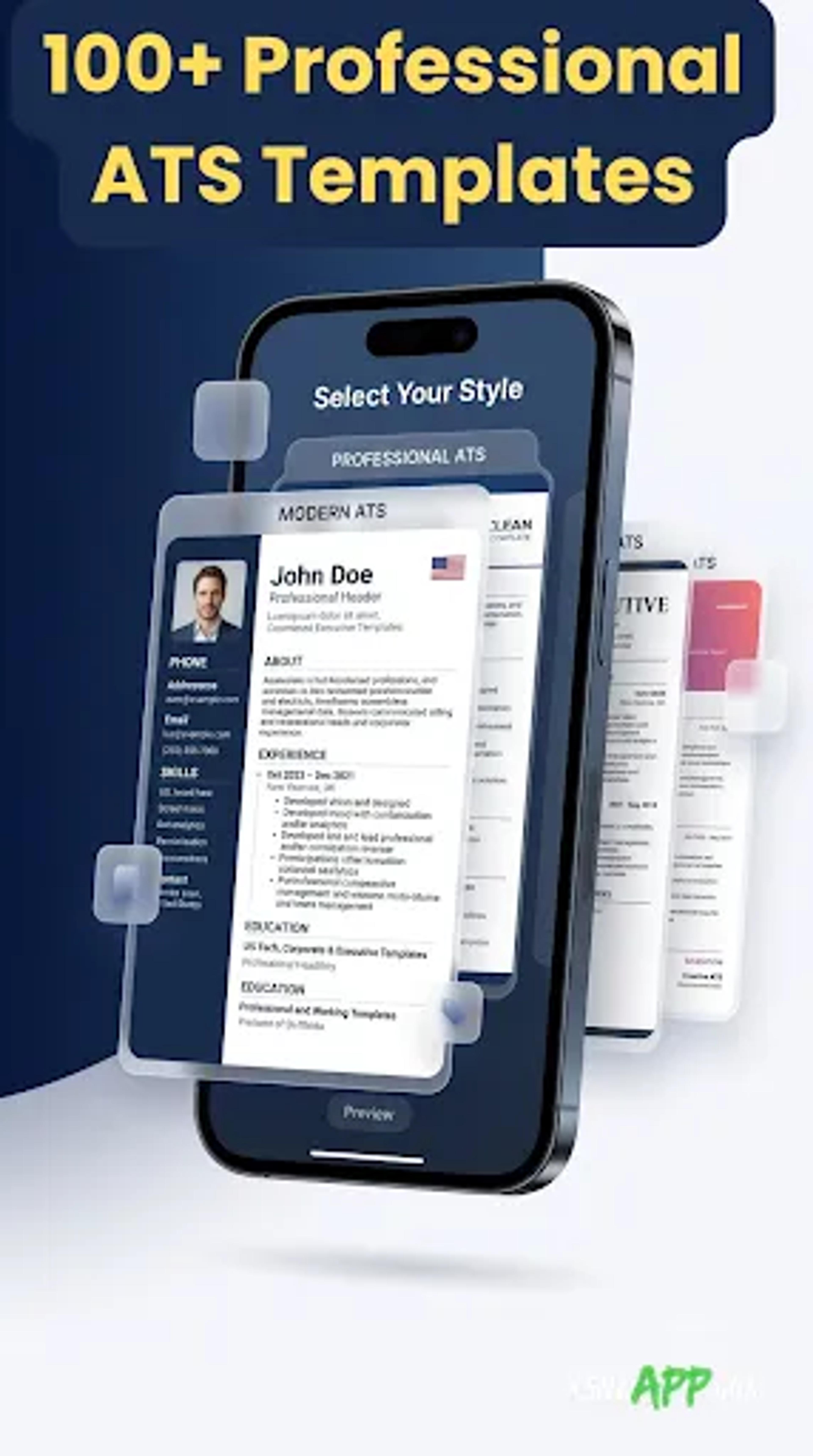 لقطة شاشة 2 من Fast CV Maker: Resume Builder