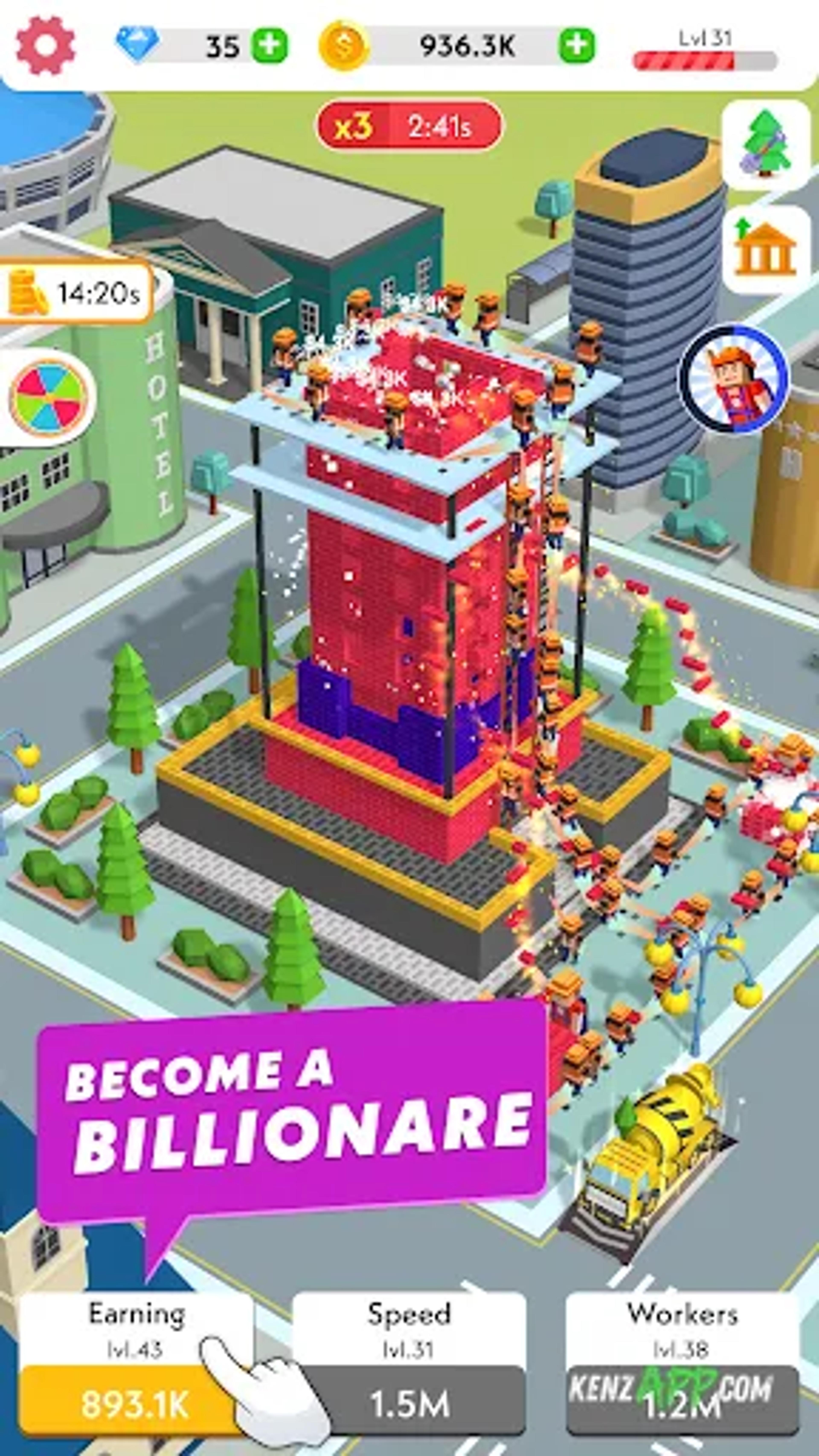 لقطة شاشة 1 من Idle Construction 3D