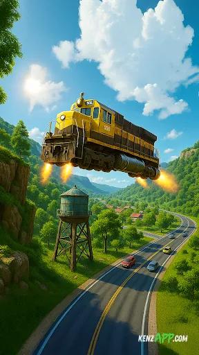لقطة شاشة 3 من Train Ramp Jumping