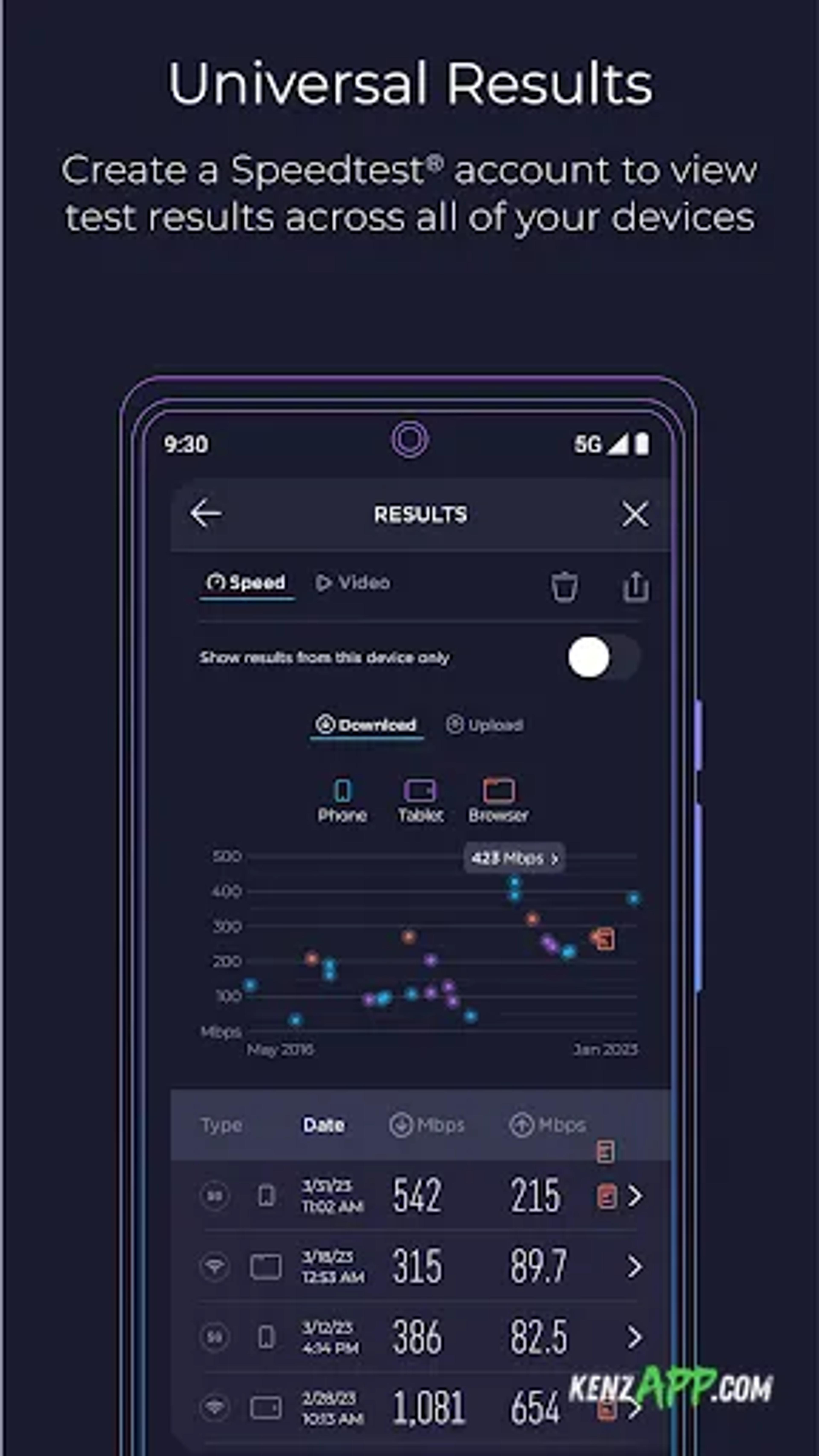لقطة شاشة 3 من Speedtest by Ookla