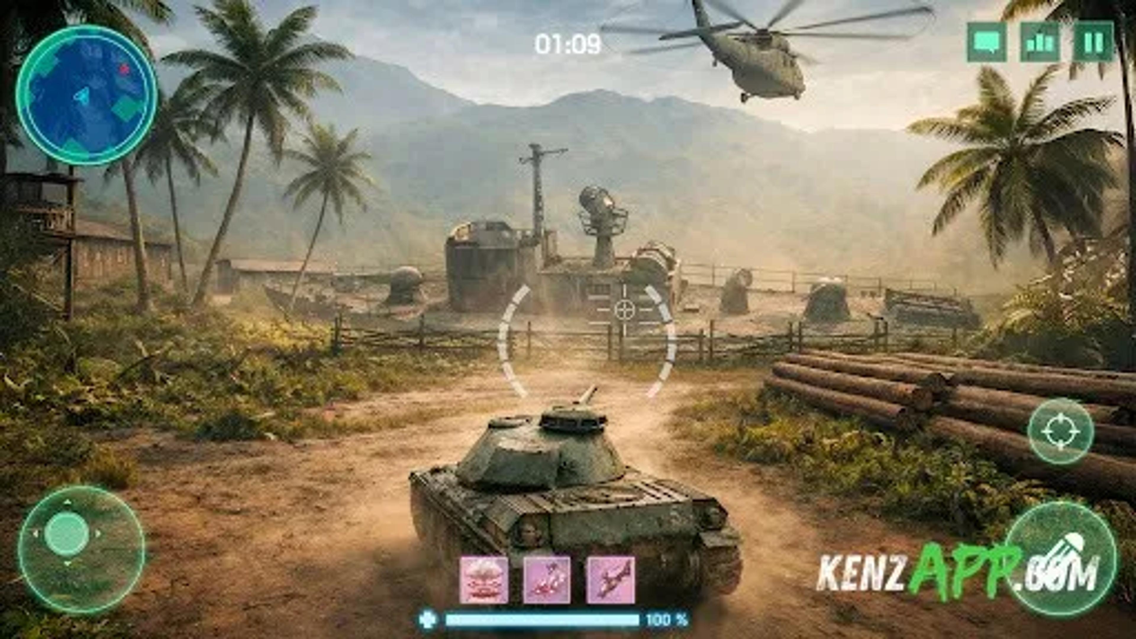 لقطة شاشة 1 من War Machines：Tanks Battle Game