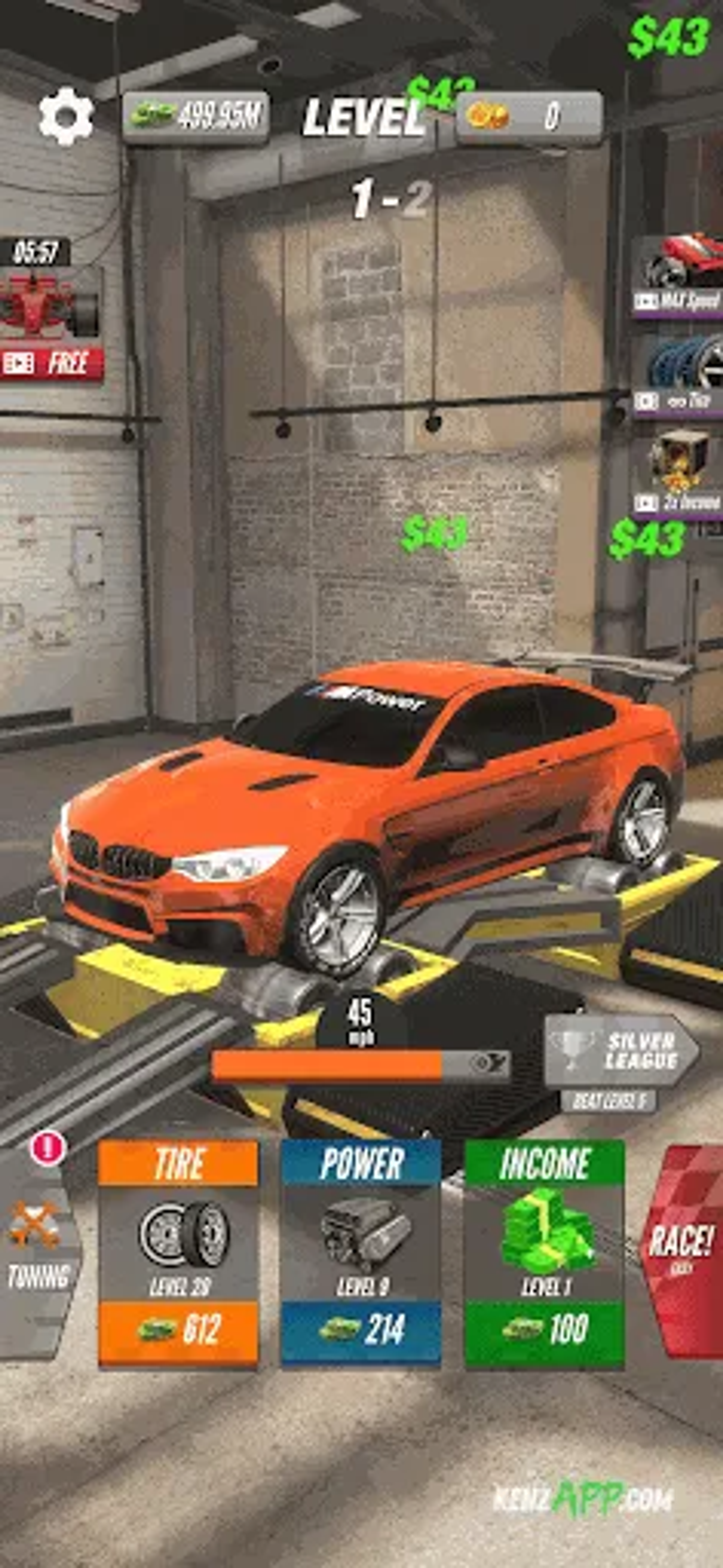 لقطة شاشة 1 من Dyno 2 Race - Car Tuning