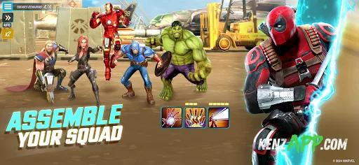 لقطة شاشة 1 من MARVEL Strike Force: Squad RPG