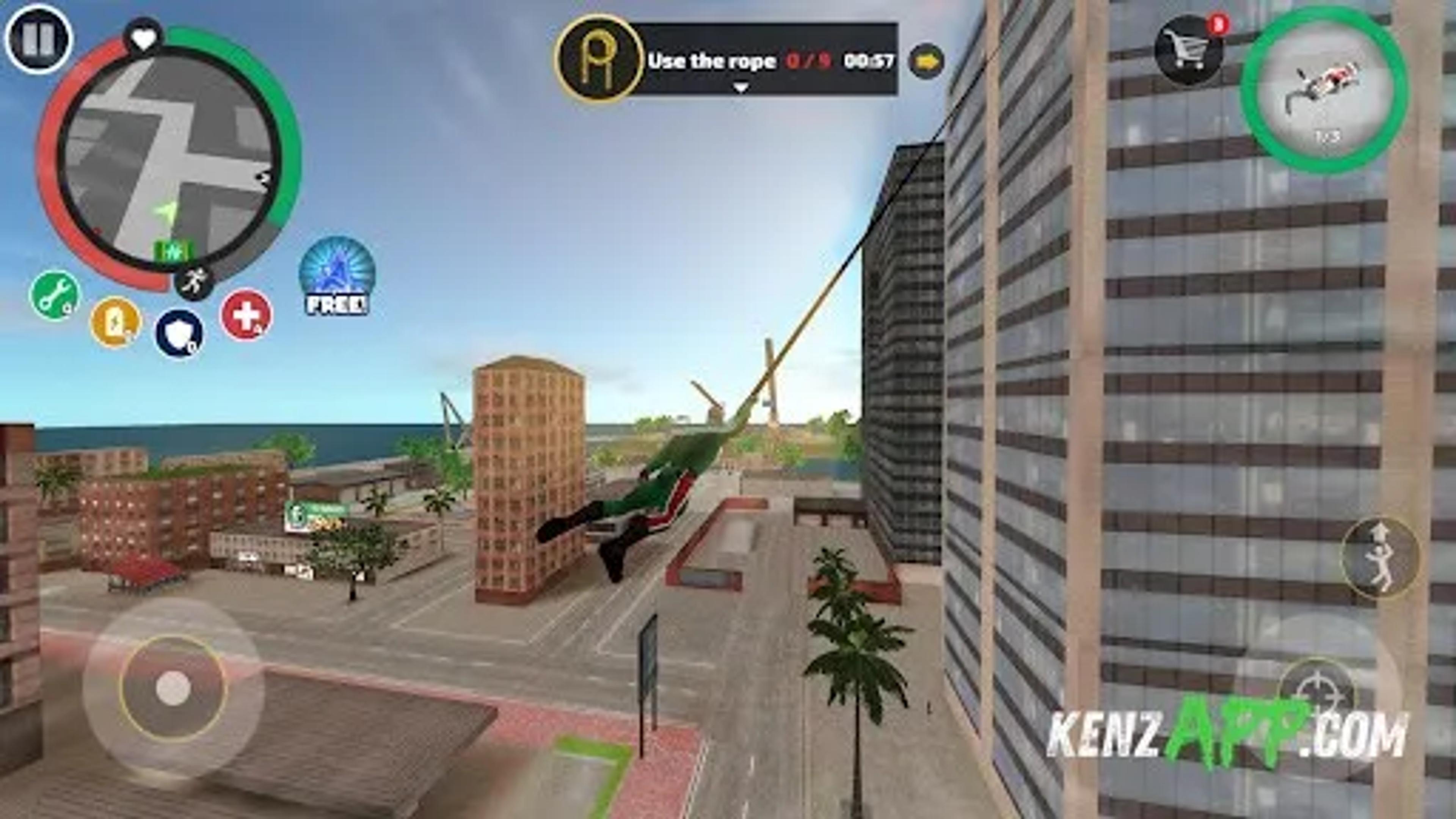 لقطة شاشة 2 من Rope Hero: Vice Town