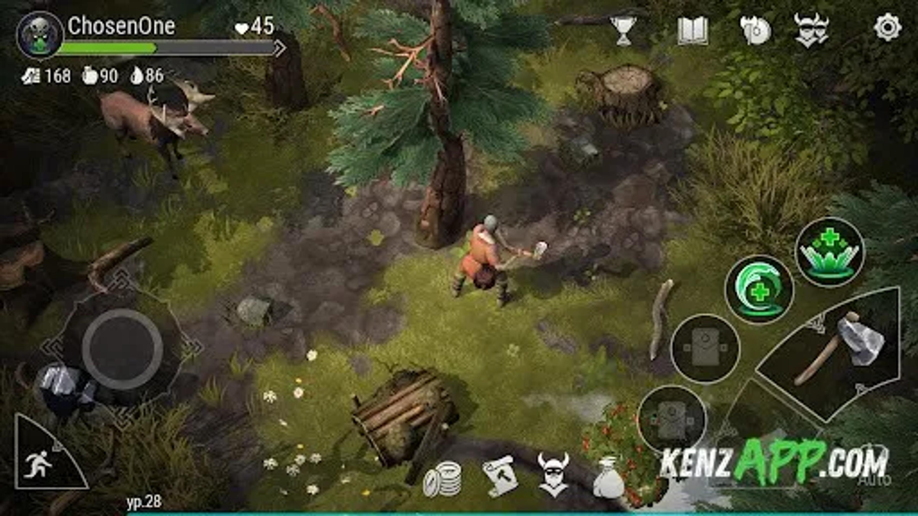 لقطة شاشة 1 من Frostborn: Survival RPG