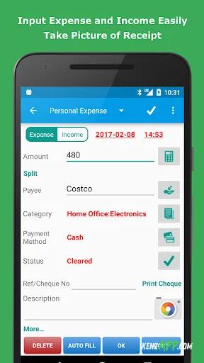 لقطة شاشة 2 من Expense Manager Pro