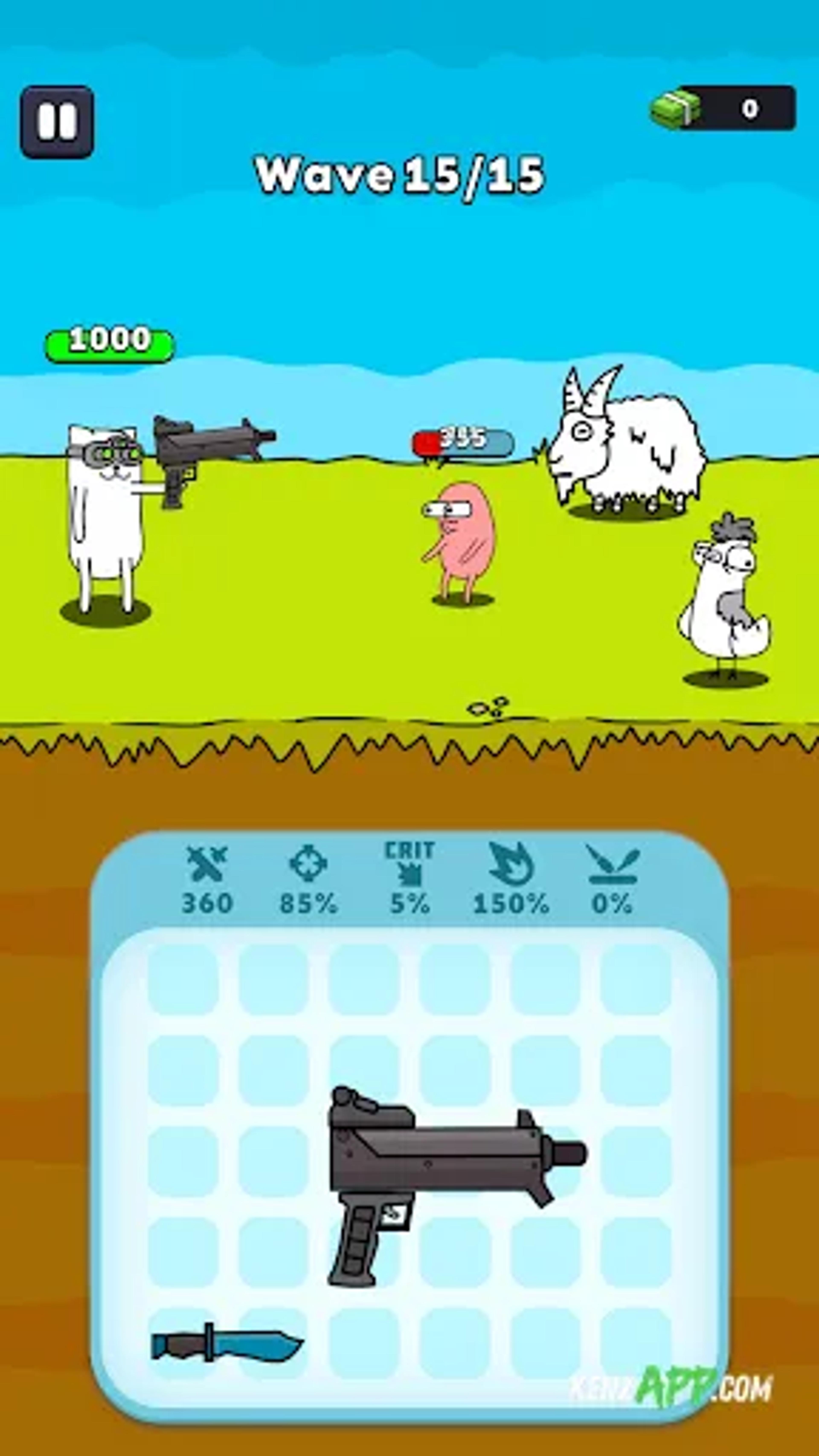 لقطة شاشة 1 من Gun Hero: Cat Survival Shooter