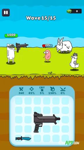 لقطة شاشة 1 من Gun Hero: Cat Survival Shooter