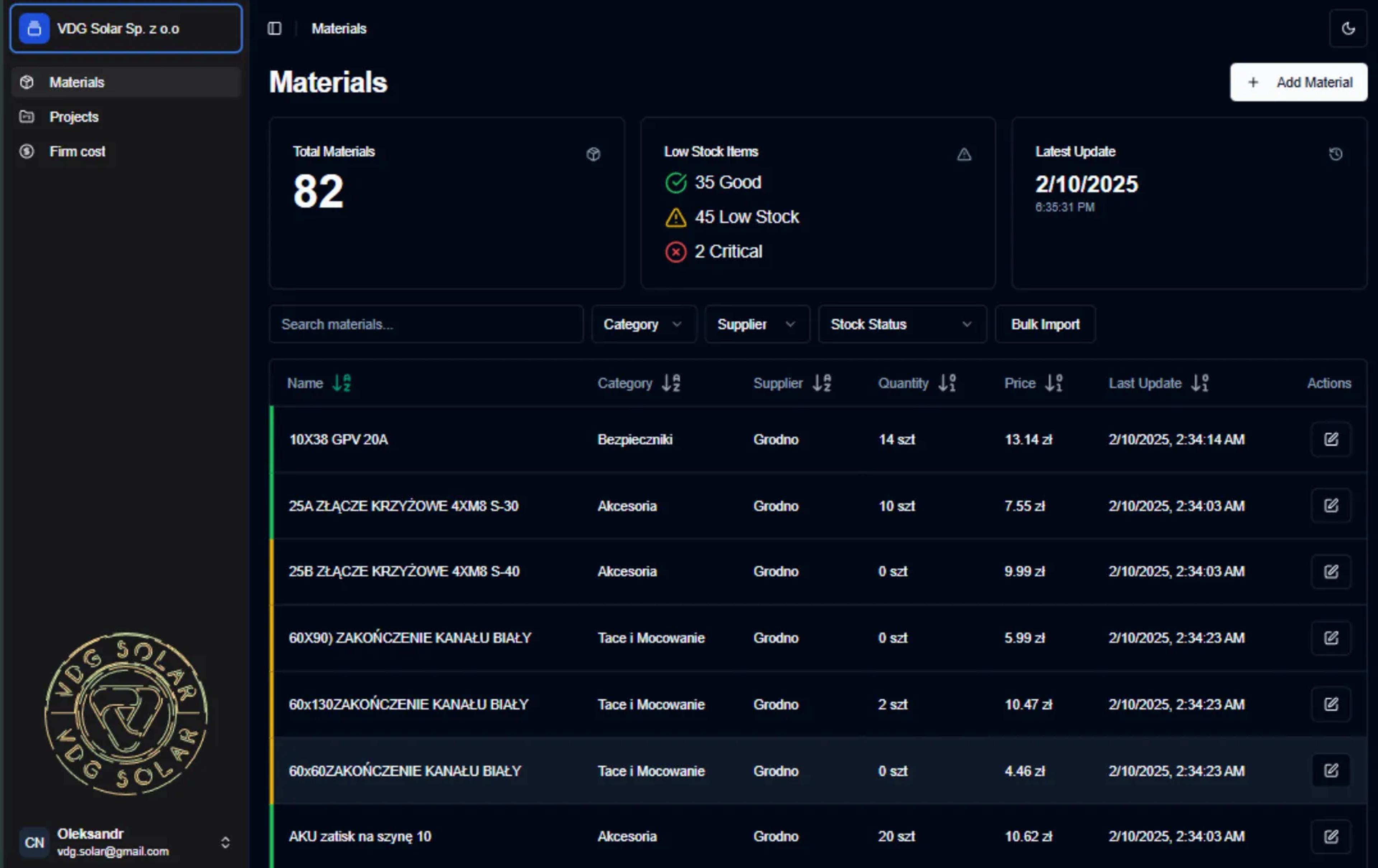 ERM System - MVP screenshot 3