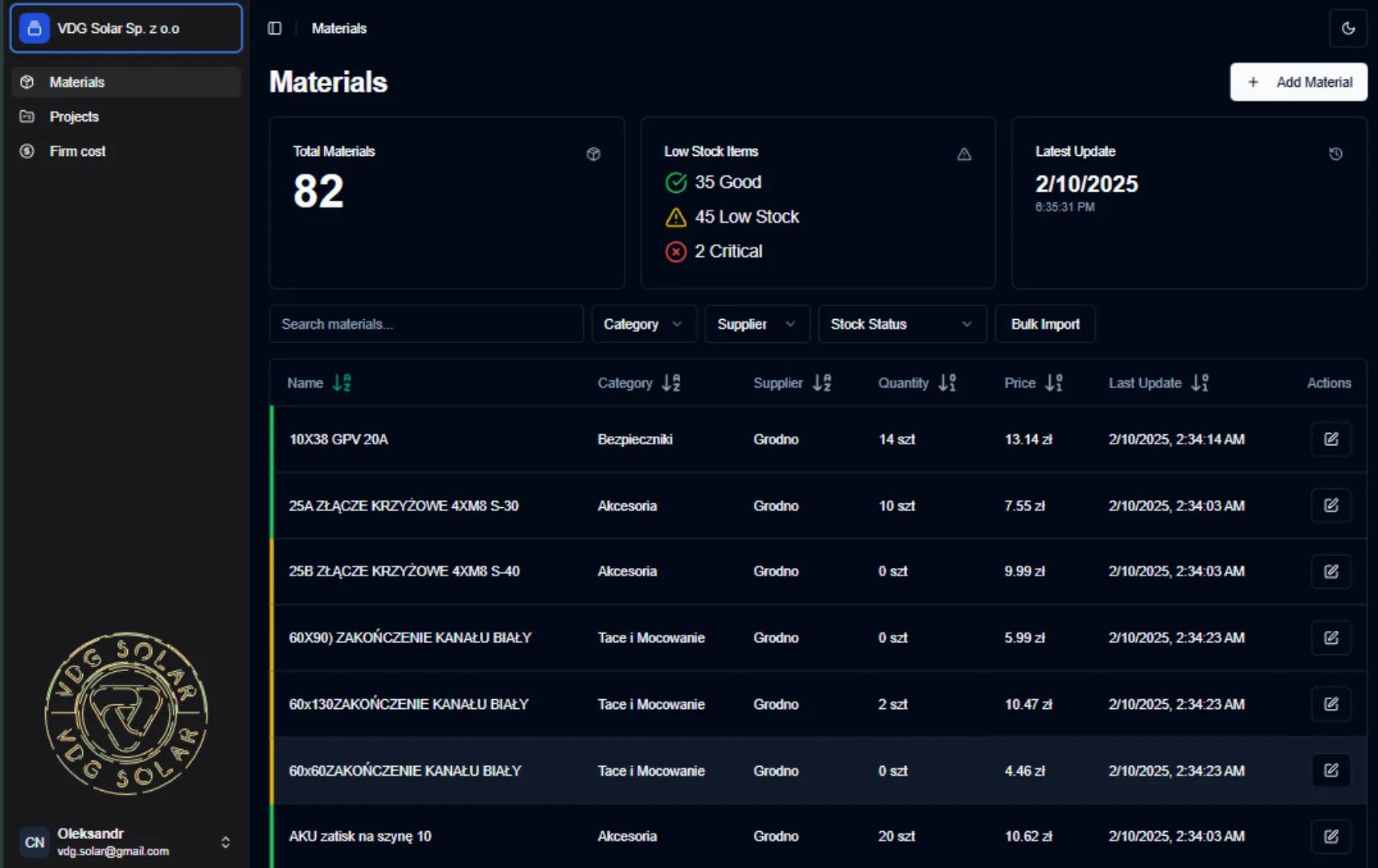 ERM System - MVP screenshot 3